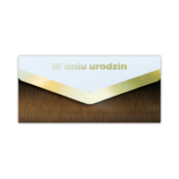 Karnet-koperta W dniu urodzin. Wydawca: Trend. SmakLiter.pl Opakowanie Karnet-koperta W dniu urodzin