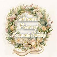 Opakowanie Karnet KW Komunia Wianek Retro