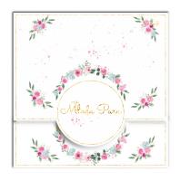 Opakowanie Karnet KW koperta z kółkiem Ślub Gipsówka