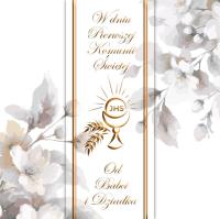 Opakowanie Karnet KW Premium I Komunia od Babci i Dziadka