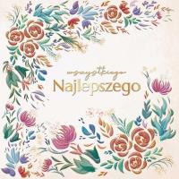 Opakowanie Karnet KW Retro kwiaty