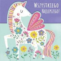 Opakowanie Karnet KW wycinany Urodziny - Pegaz