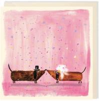 Opakowanie Karnet kwadrat 076 Ślub Jamniki