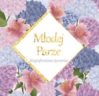 Opakowanie Karnet KWD z bilecikiem HS Ślub Hortensje