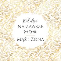 Opakowanie Karnet KWD z bilecikiem HS Ślub Złoty