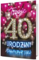 Opakowanie Karnet Mega Urodziny 40