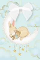 Opakowanie Karnet Narodziny - Sweet Baby Blue