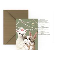 Karnet okolicznościowy Przyjaciele. Wydawca: KAWA PAP. SmakLiter.pl Opakowanie Karnet okolicznościowy Przyjaciele