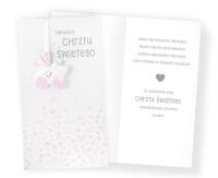 Opakowanie Karnet PM-221 Chrzest (różowy)