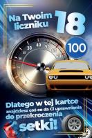 Opakowanie Karnet Prawo Jazdy 18 urodziny męskie
