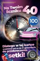 Opakowanie Karnet Prawo Jazdy 40 urodziny damskie