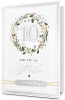 Opakowanie Karnet Rocznica ślubu 10