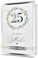 Opakowanie Karnet Rocznica ślubu 25