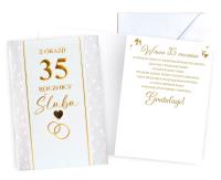 Opakowanie Karnet Rocznica ślubu 35