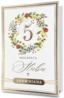 Opakowanie Karnet Rocznica ślubu 5