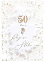 Karnet Rocznica Ślubu 50. Wydawca: Armin Style. SmakLiter.pl Opakowanie Karnet Rocznica Ślubu 50