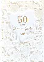 Karnet Rocznica Ślubu 50. Wydawca: Armin Style. SmakLiter.pl Opakowanie Karnet Rocznica Ślubu 50