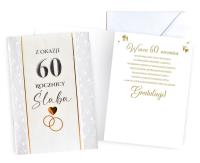 Opakowanie Karnet Rocznica ślubu 60