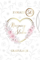 Karnet Rocznica Ślubu wymienne cyfry. Wydawca: Armin Style. SmakLiter.pl Opakowanie Karnet Rocznica Ślubu wymienne cyfry