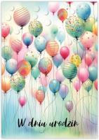 Opakowanie Karnet Silver urodziny