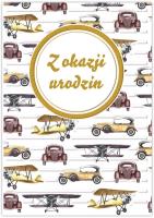 Opakowanie Karnet Silver urodziny męskie