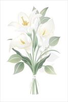 Opakowanie Karnet Ślub - White Lilies