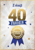 Opakowanie Karnet Urodzinowy 40