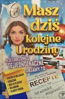 Opakowanie Karnet Urodzinowy męski z receptą
