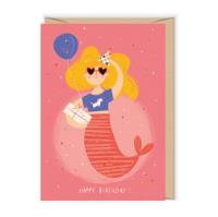 Opakowanie Karnet urodzinowy z syrenką