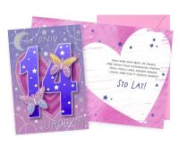 Opakowanie Karnet Urodziny 14