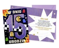 Opakowanie Karnet Urodziny 15