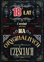 Opakowanie Karnet Urodziny 18