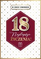 Opakowanie Karnet Urodziny 18