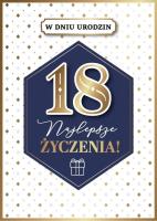 Opakowanie Karnet Urodziny 18