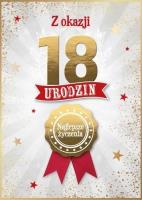 Opakowanie Karnet Urodziny 18