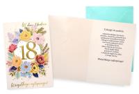 Opakowanie Karnet Urodziny 18