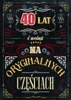 Opakowanie Karnet urodziny 40
