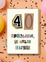 Opakowanie Karnet Urodziny 40