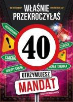 Opakowanie Karnet Urodziny 40
