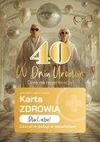 Opakowanie Karnet Urodziny 40