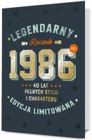 Opakowanie Karnet Urodziny 40