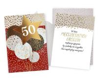 Opakowanie Karnet Urodziny 50