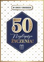 Opakowanie Karnet Urodziny 50