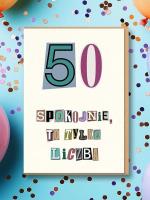 Opakowanie Karnet Urodziny 50