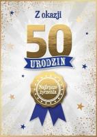 Opakowanie Karnet Urodziny 50