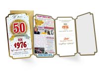 Opakowanie Karnet Urodziny 50