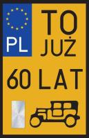 Opakowanie Karnet Urodziny 60 Zabytek