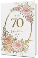 Opakowanie Karnet Urodziny 70