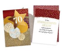 Opakowanie Karnet Urodziny 70