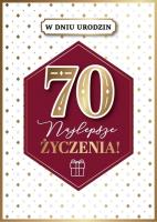 Opakowanie Karnet Urodziny 70